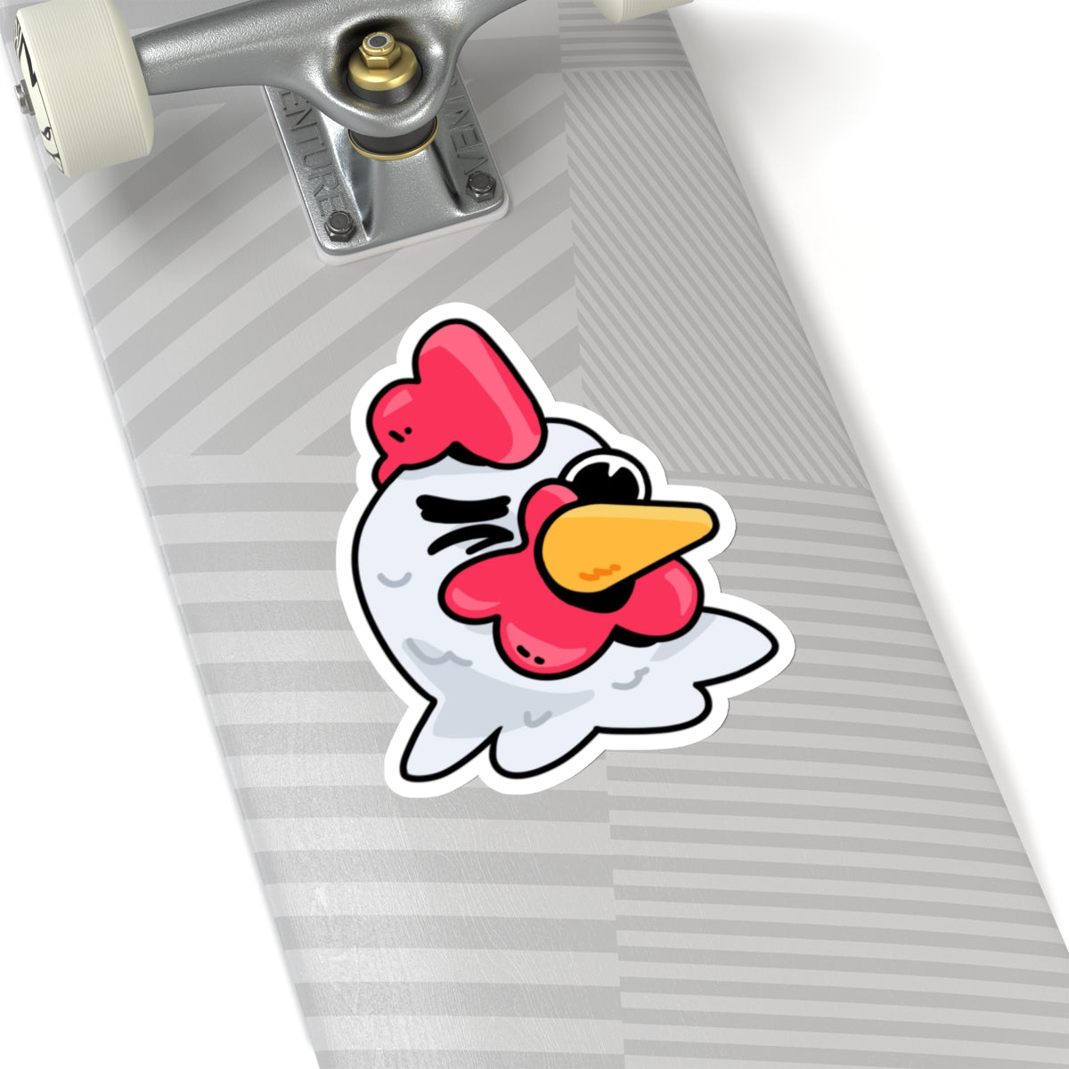 Gravy Fan Art COQ Head Wink Sticker, Funny Chicken (Chikn)