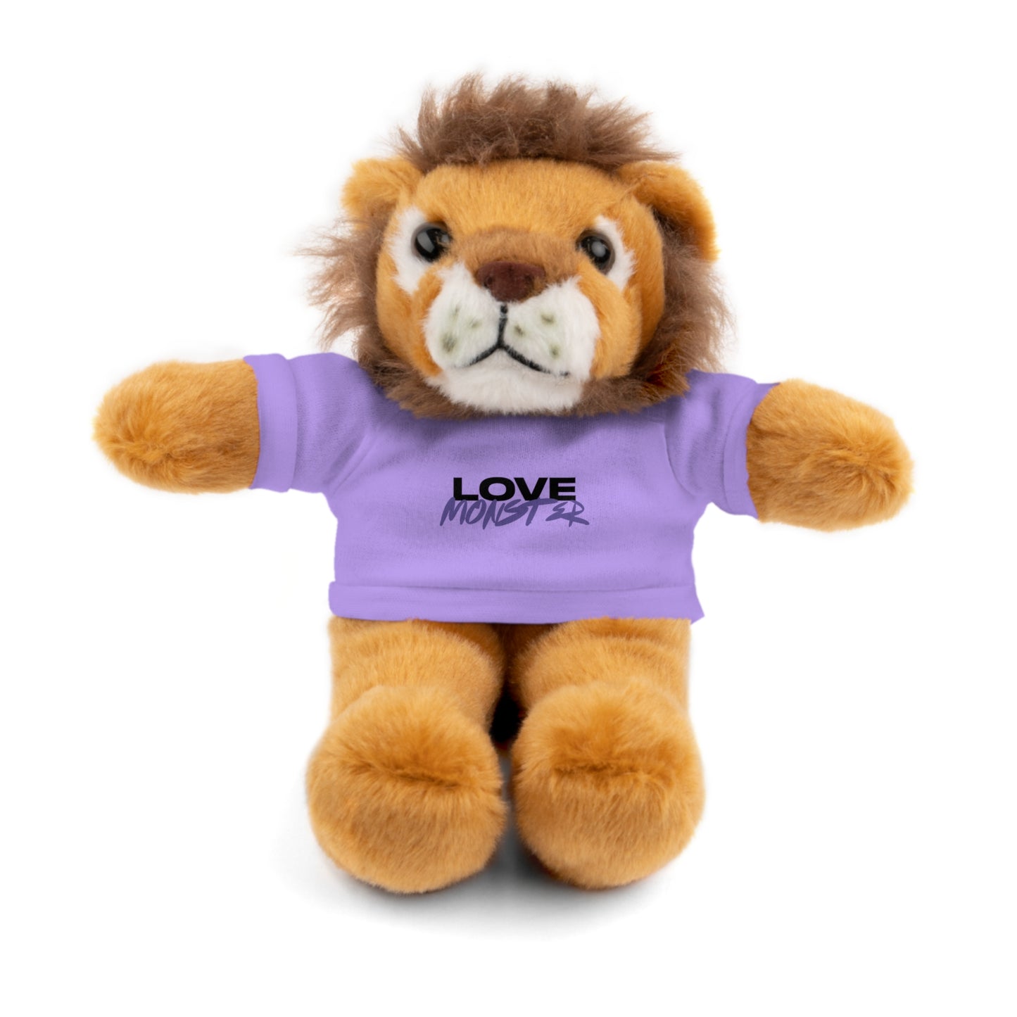 Love Monster Black & Purple Text Logo,  Stuffed Animals Teddy Bears