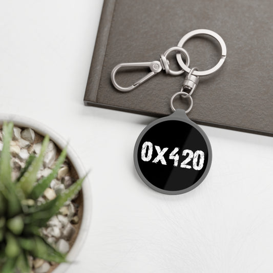 Keyring Tag COQ INU 0x420 White Text by Nifty