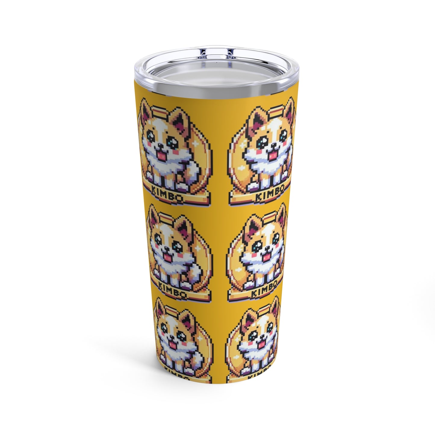 KIMBO Tumbler 20oz COQ INU (0x420 Shop) on Yellow Background #KIMBO Gold By Nifty