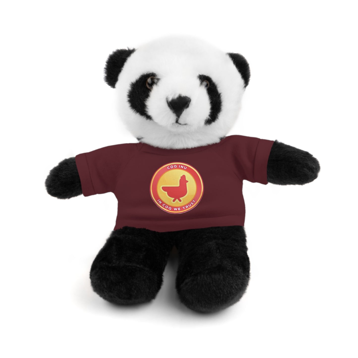 Stuffed Animals with Tee COQ INU Coin Logo print by Nifty