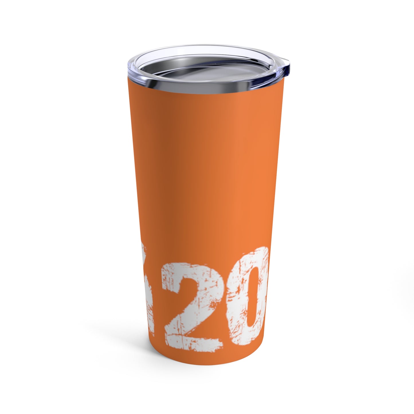 Tumbler 20oz 0x420 COQ INU contract address White Text over Orange by Nifty Funny Pun on words