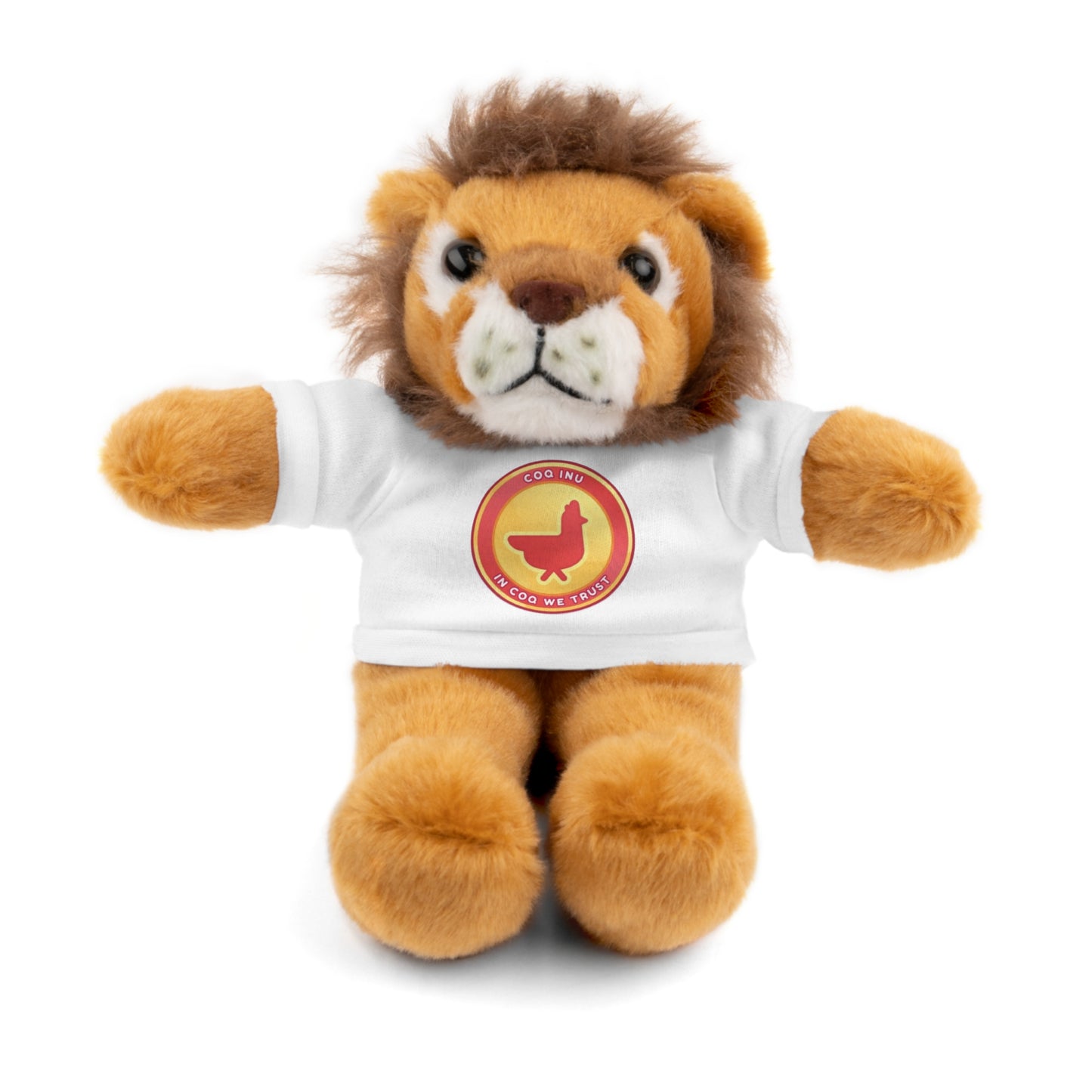 Stuffed Animals with Tee COQ INU Coin Logo print by Nifty