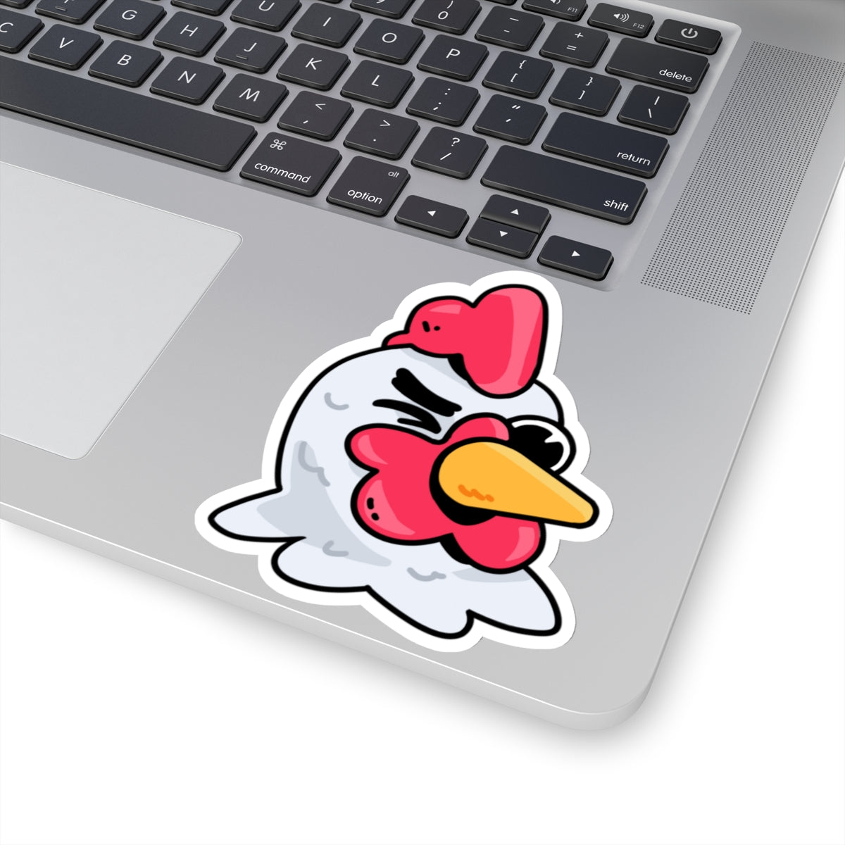 Gravy Fan Art COQ Head Wink Sticker, Funny Chicken (Chikn)