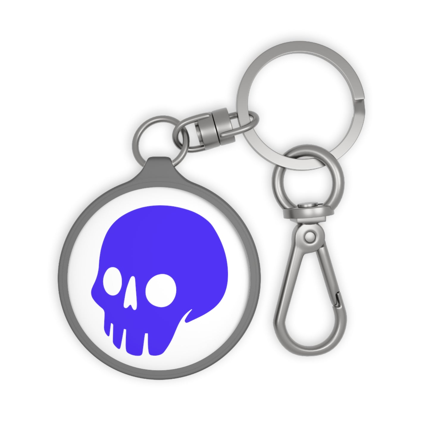 Madskullz Purple Skull Logo Keyring Tag