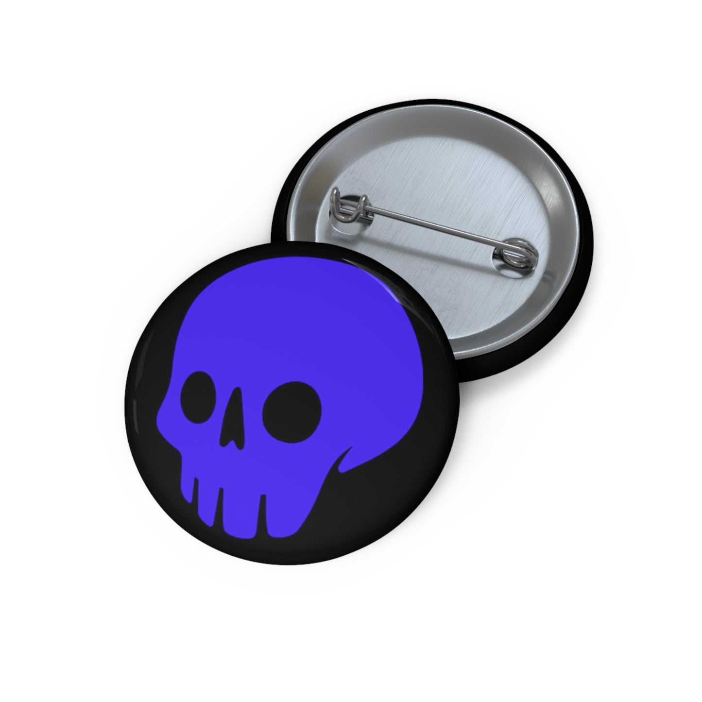 Madskullz Purple Skull Logo on Back Pin Buttons