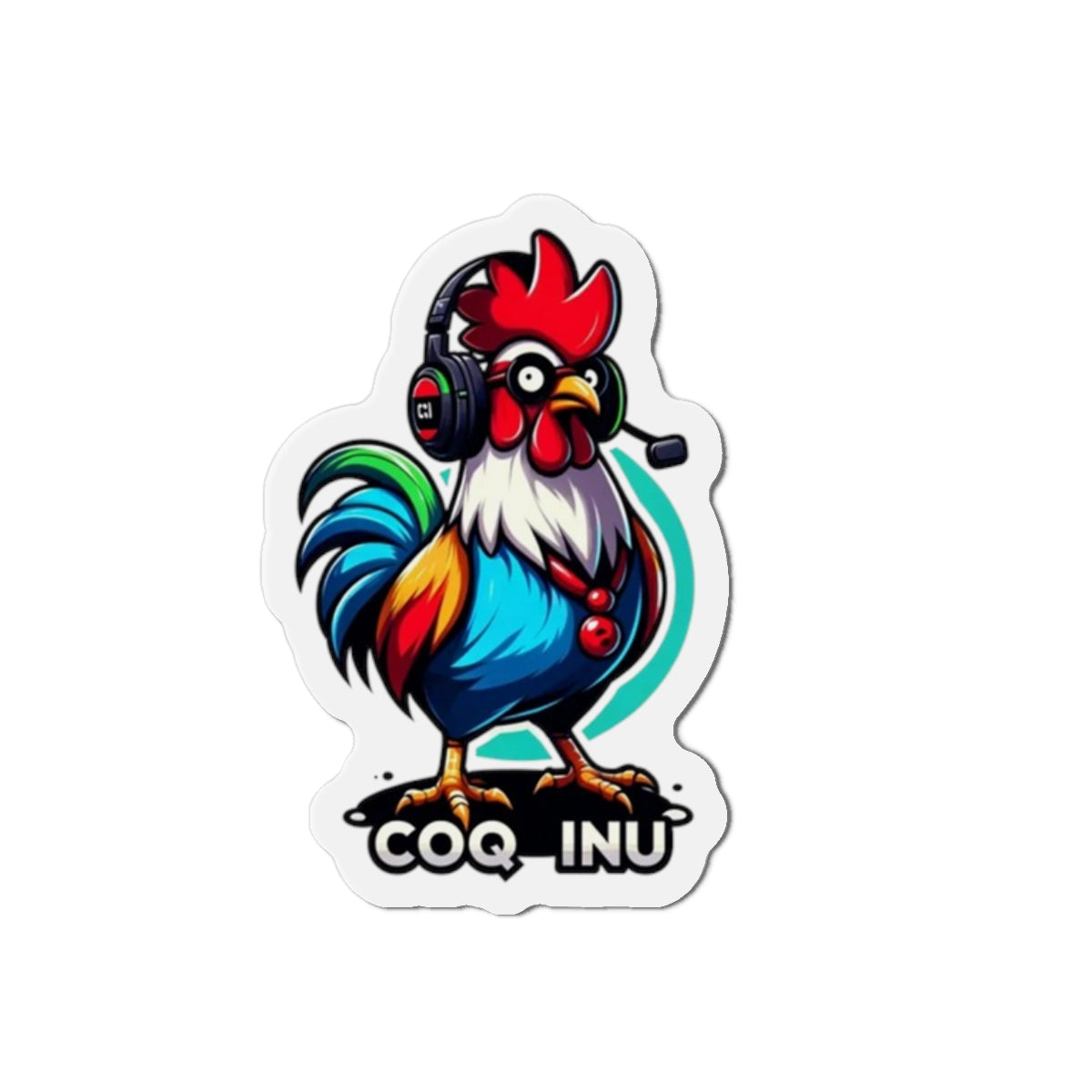 Nifty Fan Art COQ INU with Headset Magnet