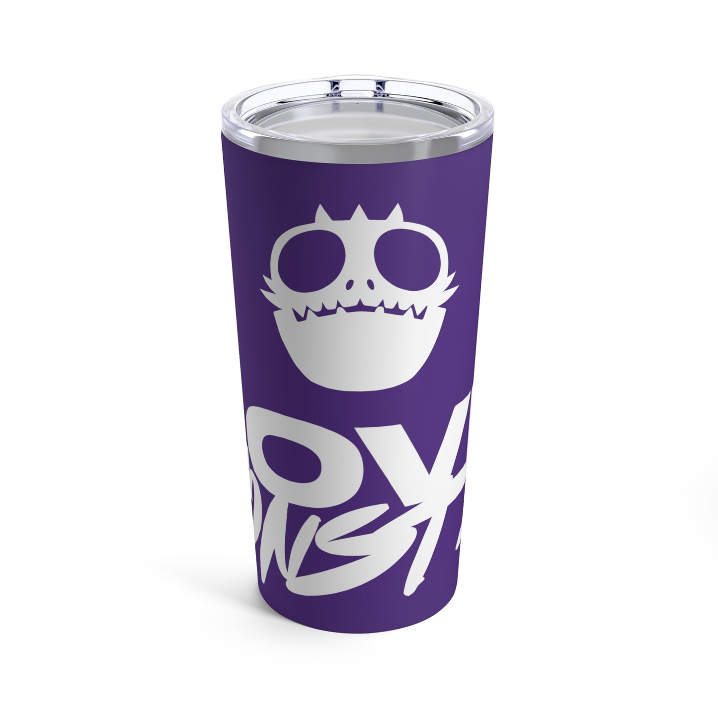 Love Monster Tumbler 20oz COQ White Text & White Monster Logo