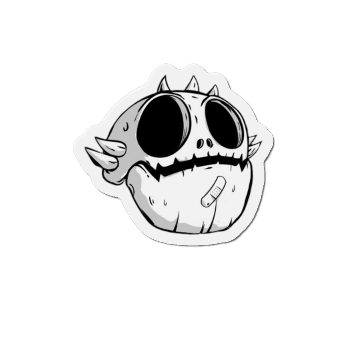 Love Monster Skully Head Magnet