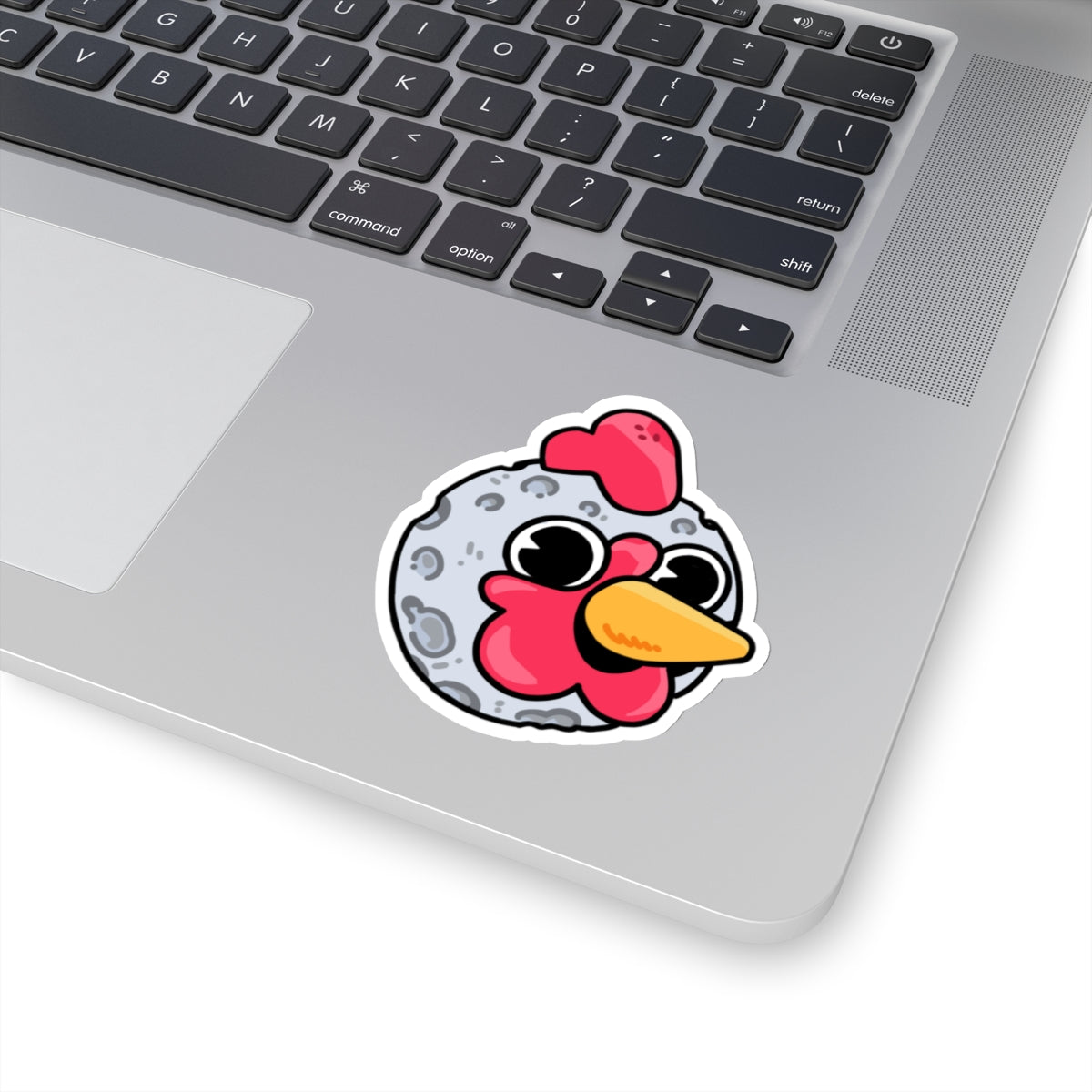 Gravy Fan Art COQ Head Moon Sticker Funny Chicken (Chikn)