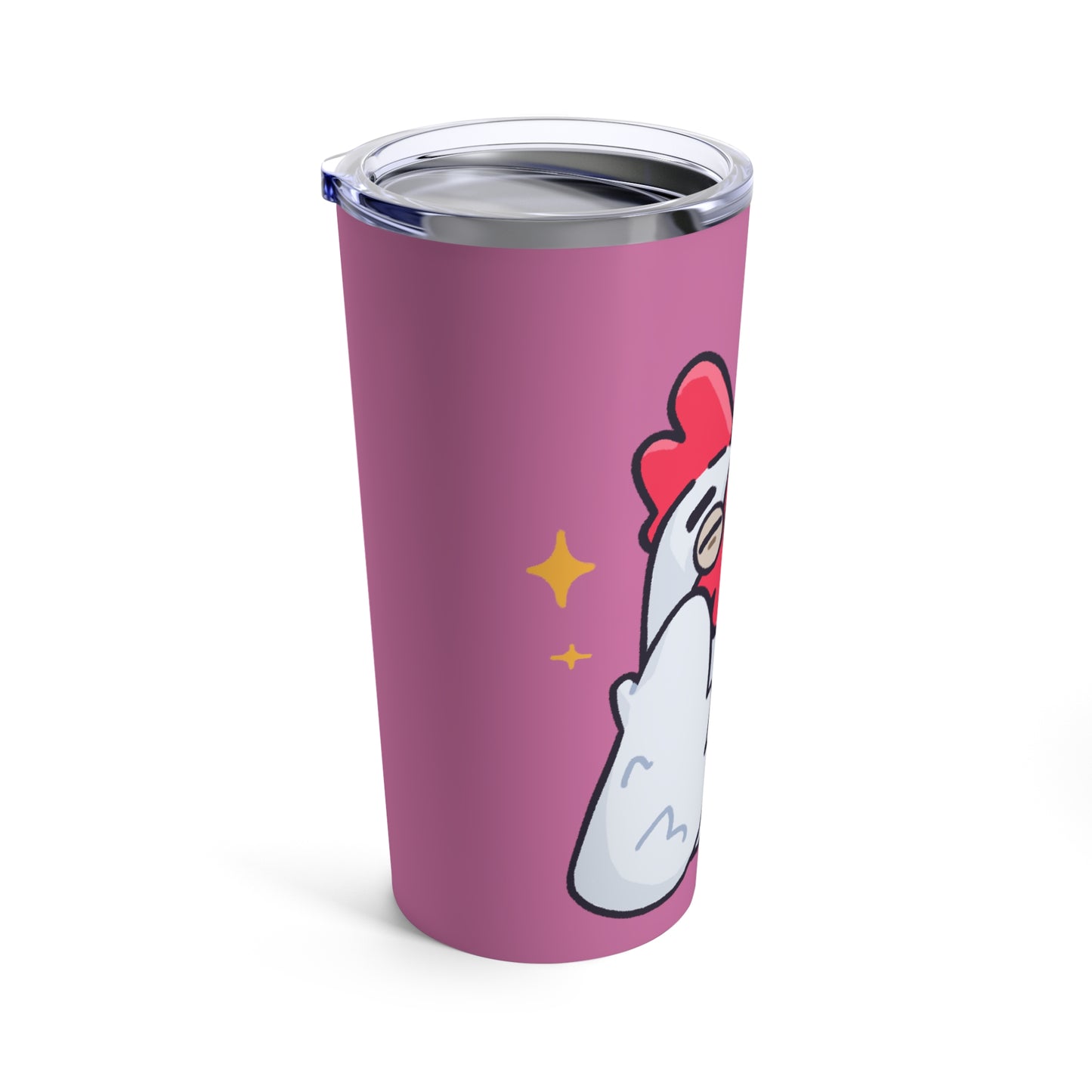 Tumbler 20oz COQ INU (0x420 Shop) on Pink Background #Feels Good Head by Gravy