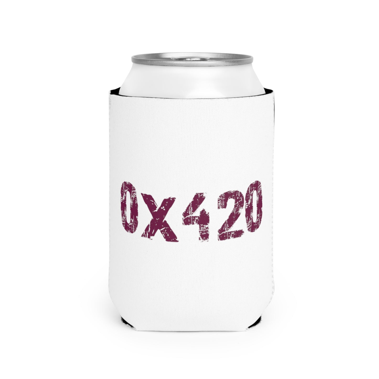 Can Cooler Sleeve Fan Art COQ INU Purple Text by Nifty