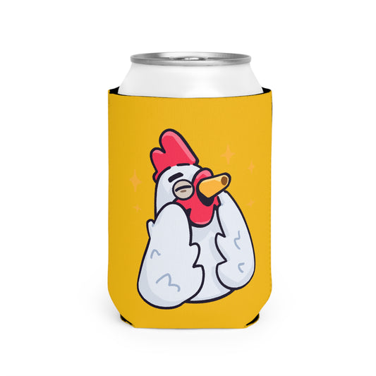 Yellow Can Cooler Sleeve COQ INU 0x420 #Feels Good by Gravy