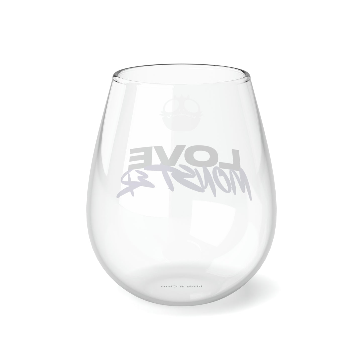 Love Monster Stemless Wine Glass, 11.75oz