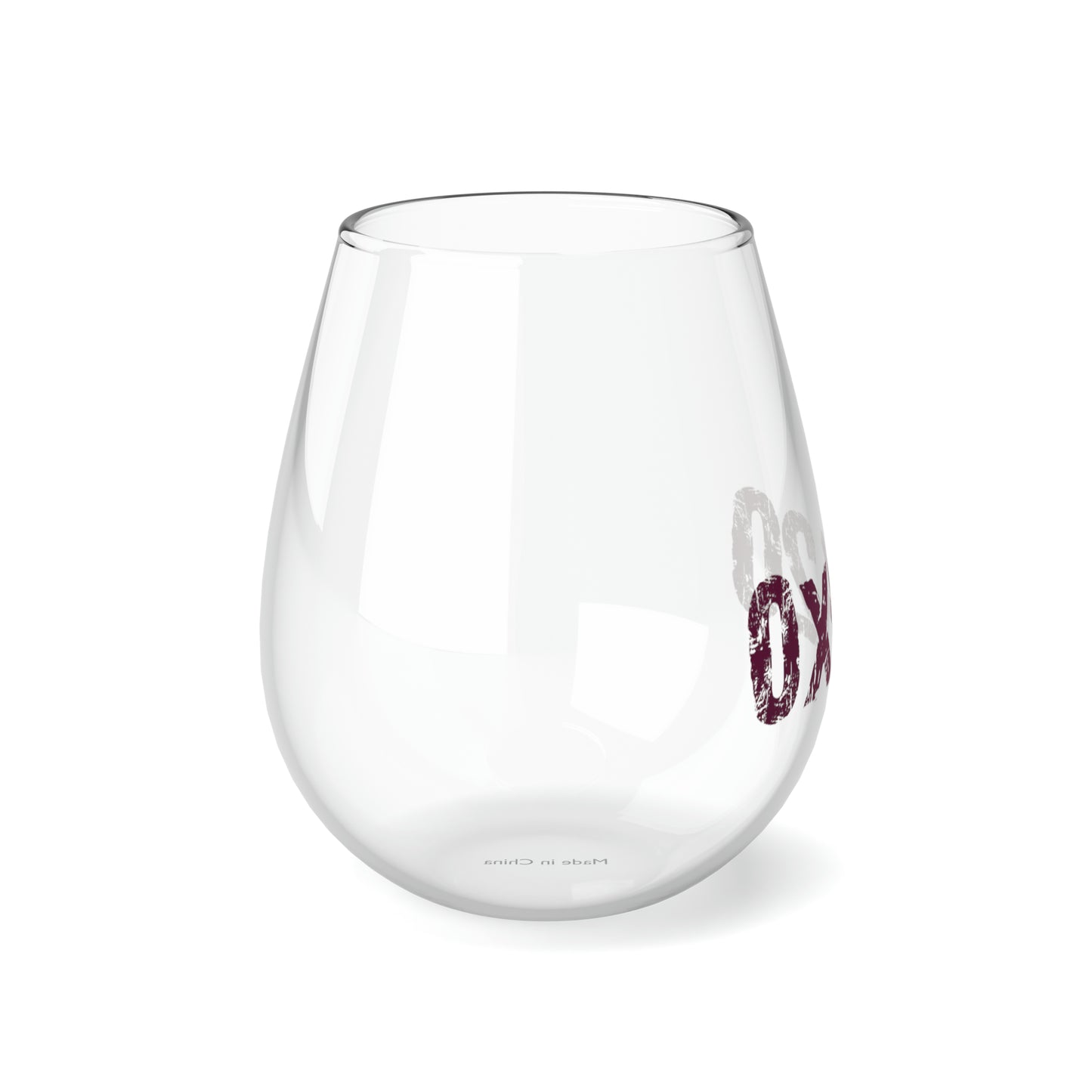 0x420 Purple COQ INU Stemless Wine Glass, 11.75oz by Nifty