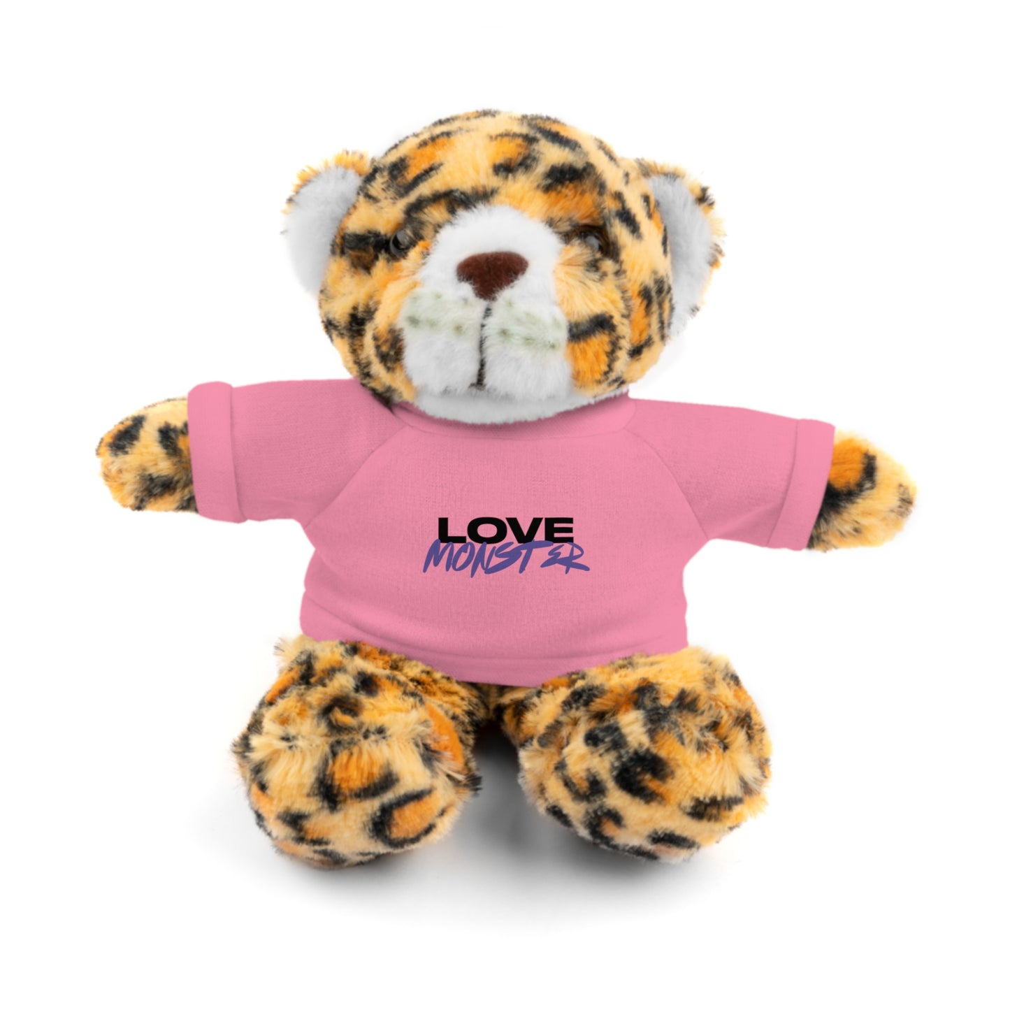 Love Monster Black & Purple Text Logo,  Stuffed Animals Teddy Bears