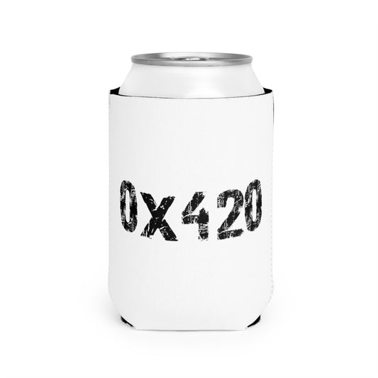 Can Cooler Sleeve Fan Art COQ INU Black Text by Nifty