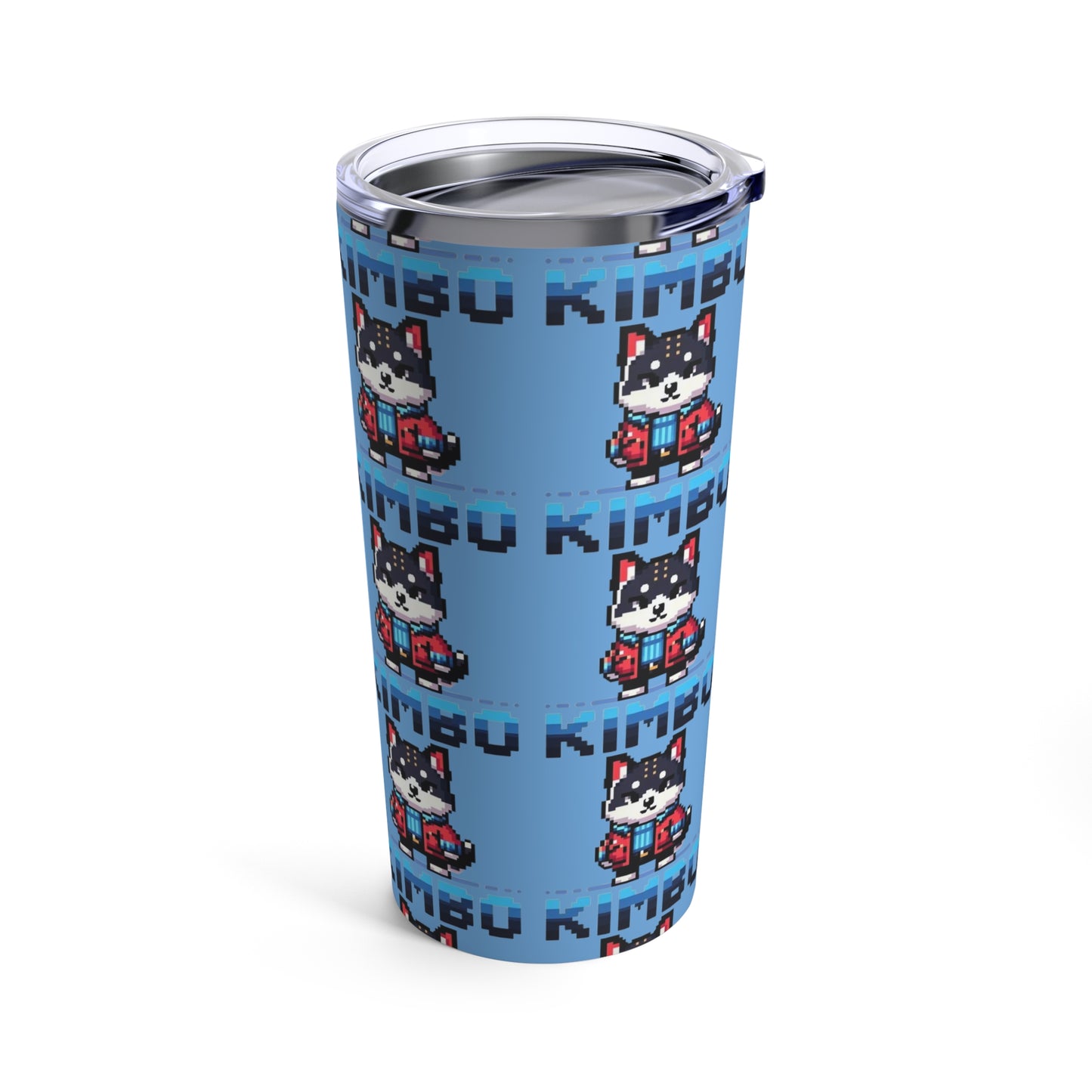 KIMBO Tumbler 20oz COQ INU (0x420 Shop) on Light Blue Background #KIMBO Blue By Nifty