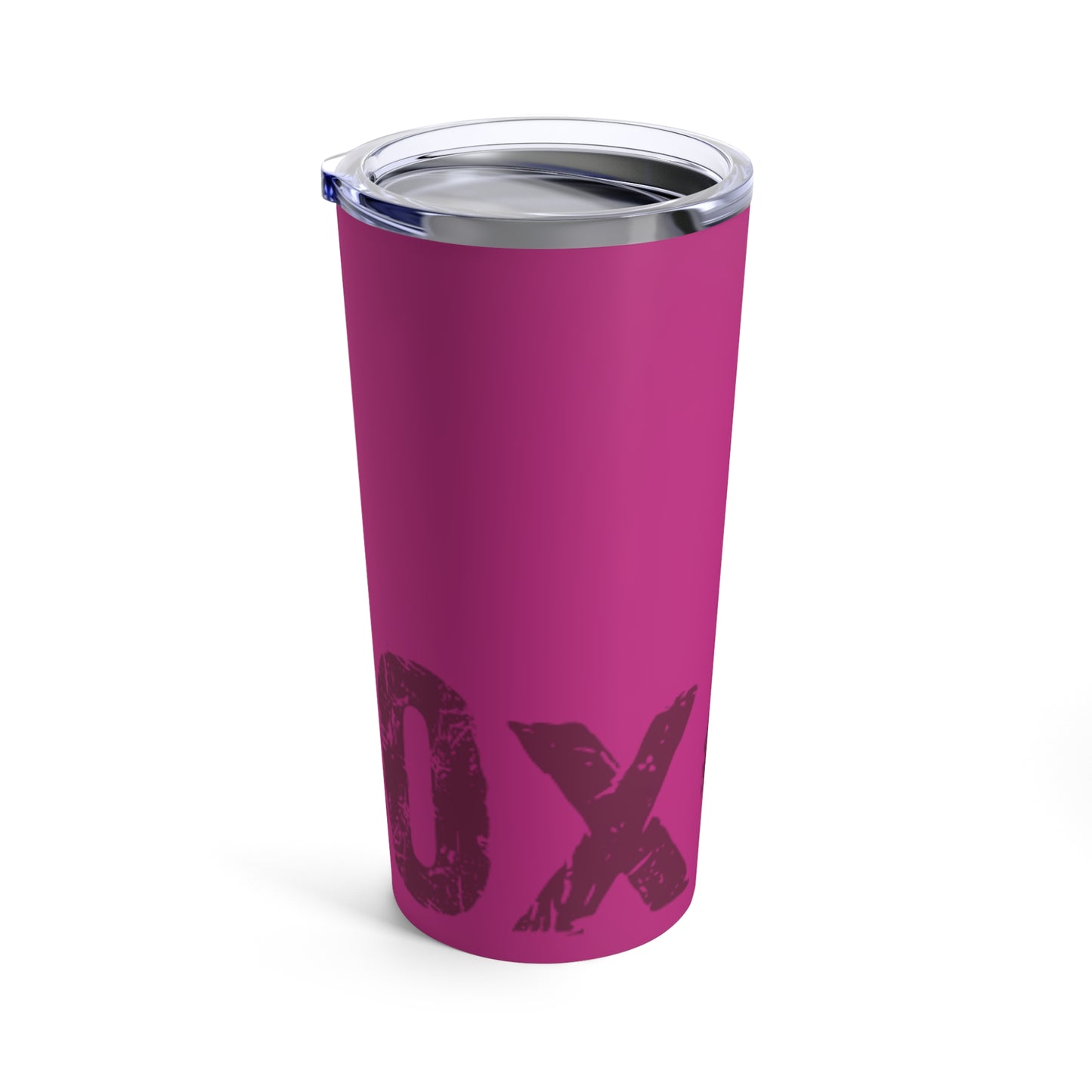 Tumbler 20oz 0x420 COQ INU Purple Text over Pink by Nifty