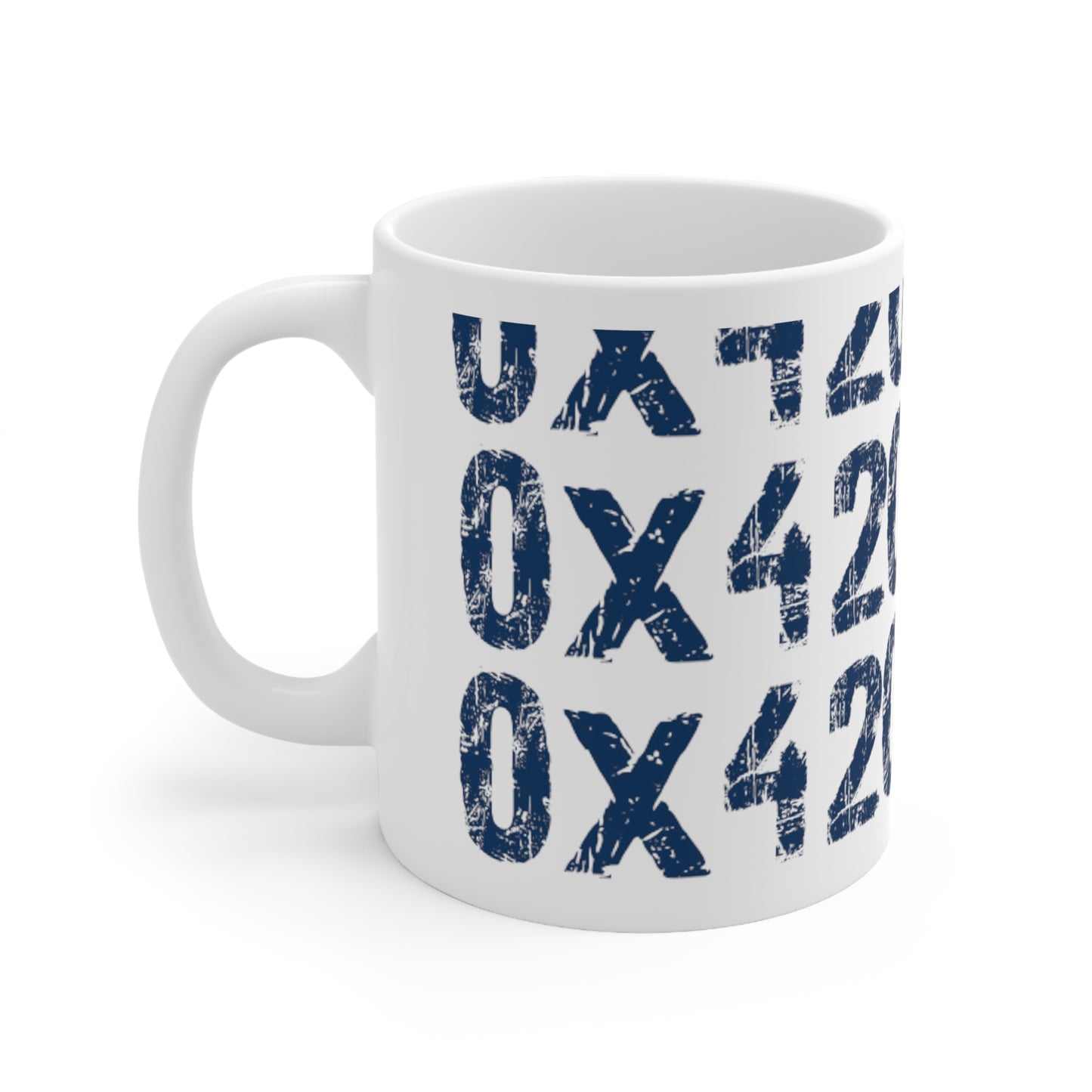 Nifty Fan Art COQ INU Navy Ceramic Mug 11oz